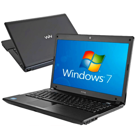 Notebook CCE WIN WM545B - Intel Core i5-2410M - RAM 4GB - HD 500GB - LED 14" - Windows 7 Home Basic