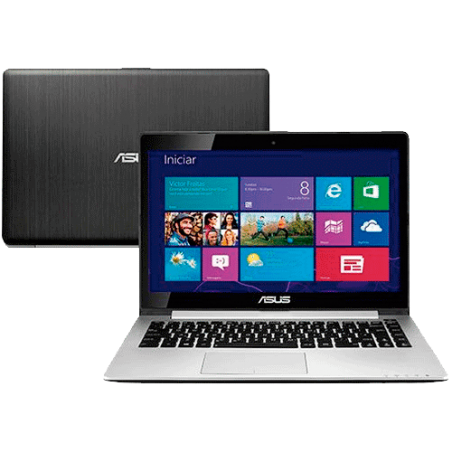 Notebook Asus VivoBook S400CA-CA099H Touch - Intel Core i3-2365M - RAM 4GB - HD 500GB - LED 14" - Windows 8