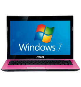 Notebook Asus K43E-VX280R - Intel Core i5-2410M - RAM 6GB - HD 640GB - LED de 14'' - Windows 7 Home Basic - Rosa