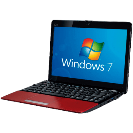 Netbook Asus 1215B-RED013S - AMD® Fusion C-50 - RAM 2GB - HD 500GB - LED 12.1" - Windows 7 Starter