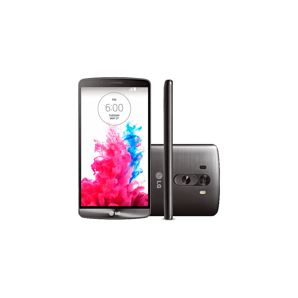 Smartphone LG G3 D855 Titanium - 4G LTE - 16GB - Wi-Fi - Quad Core - 5.5" - 13MP - Android 4.4 KitKat - Desbloqueado