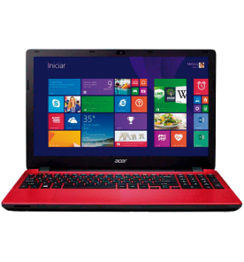 Notebook Acer E5-571-3513 - Intel Core i3-4005U - RAM 4GB - HD 1TB - LED 15.6" - RED - Windows 8.1
