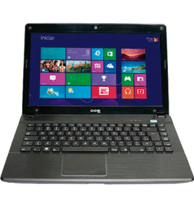 Notebook CCE I25 - HD 500GB - RAM 2GB - Intel Dual Core Celeron 847 - LED 14" - Windows 8