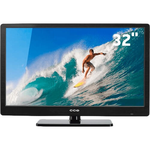TV LED 32" CCE LT32G Preta - Entradas USB e HDMI - Conversor Digita...