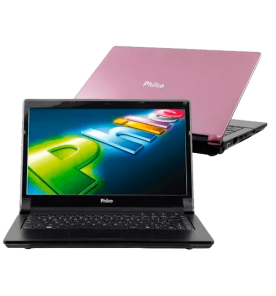 Notebook Philco 14H-R123LM - Dual Core - RAM 2GB - HD 320GB - Tela Widescreen 14" LED - Linux Mandriva.