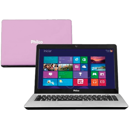 Notebook Philco 14G-L123LM - Intel Atom N2600 - 2GB RAM - HD 320GB - Lilás - Linux Mandriva