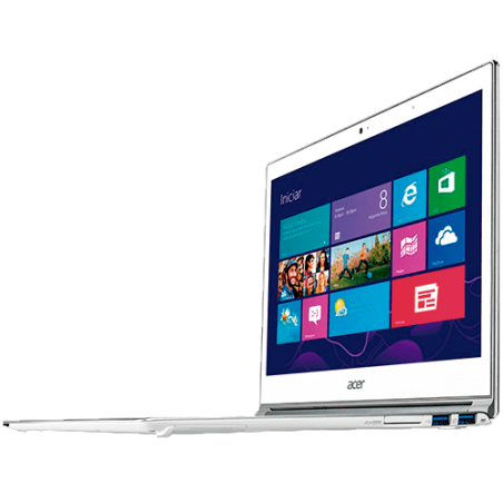 UltraBook Acer S7-391-6677 - Intel Core i5-3317U - RAM 4GB - SSD 128GB - Tela LED 13.3" Touchscreen - Windows 8 - Branco