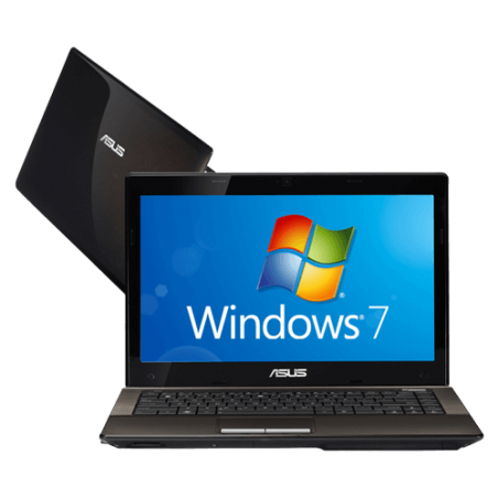 Notebook Asus K43U-VX015O - AMD C-50 - RAM 2GB - HD 320GB - LED 14" - Windows 7 Starter