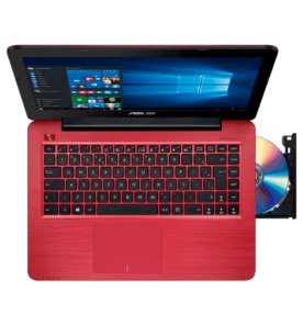 Notebook Asus Z450LA-WX010T - Intel Core i3-4005U - RAM 4GB - HD 1TB - Tela LED 14" - Windows 10 - Vermelho.
