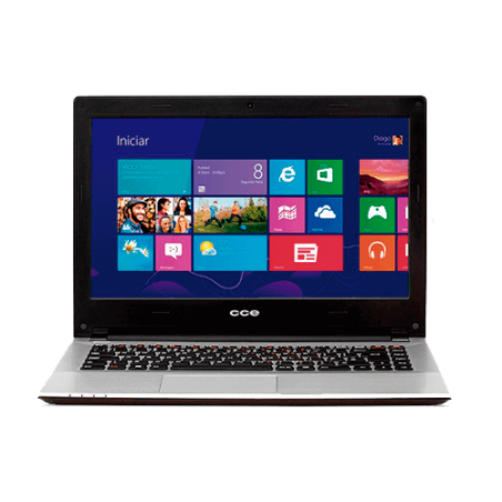 Notebook CCE Ultra Thin HT345TV com TV - Intel Core i3- HD 500GB - RAM 4GB - LED 14" Touchscreen - Windows 8