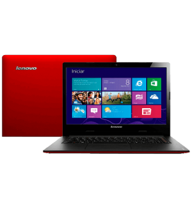 Notebook Lenovo S400-59362098 - Intel Core i3-2375M - RAM 4GB - HD 500GB - LED 14" - Windows 8 - Vermelho