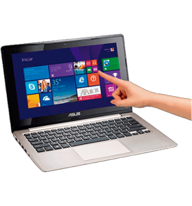 Notebook Asus Vivobook S200E-CT252H - Intel Core i3-2365M - RAM 2GB - HD 500GB - Tela LED de 11.6'' - Touchscreen - Windows 8