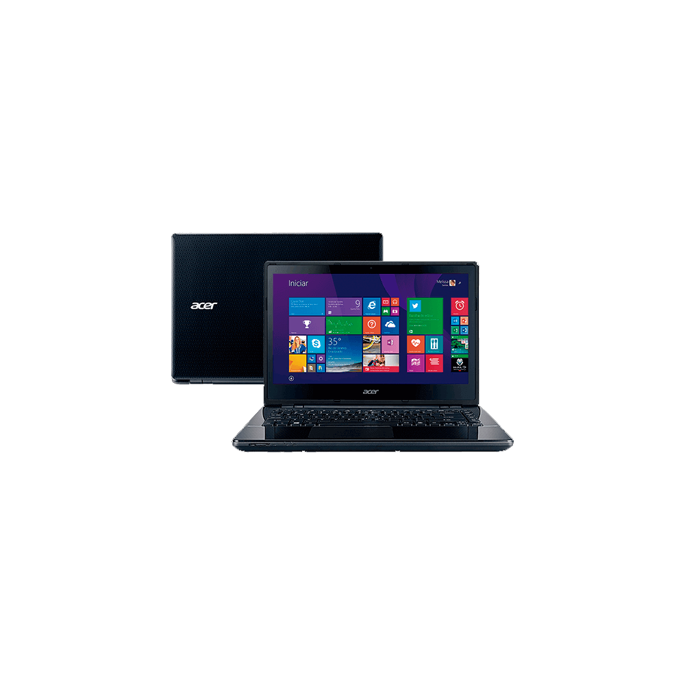 Notebook Acer E547134W1 Intel Core i35005U RAM 4GB HD 500GB