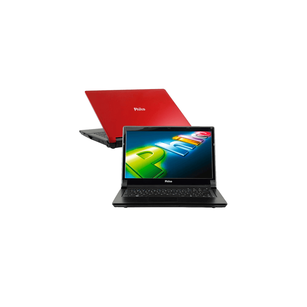 Notebook Philco 14H-V123LM - Vermelho - Intel Atom D2500 - RAM 2GB - HD 320GB - Tela 14" - Linux