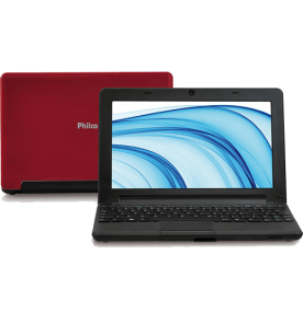 Netbook Philco 10D-V123LM - Vermelho - Intel Atom N2600 - RAM 2GB - HD 320GB - Tela 10" - Linux