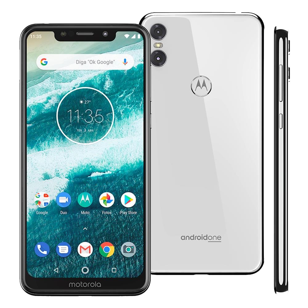 Smartphone Motorola One XT1941 Branco DualChip 64GB 13MP