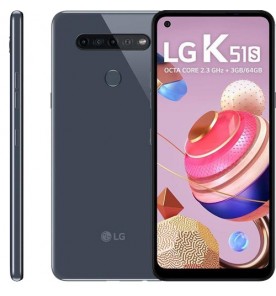 Smartphone LG K51S - Titanium - 64GB - RAM 3GB - Octa Core - 4G - Câm Quádrupla - Selfie 13MP - Tela 6.5" - Android 9