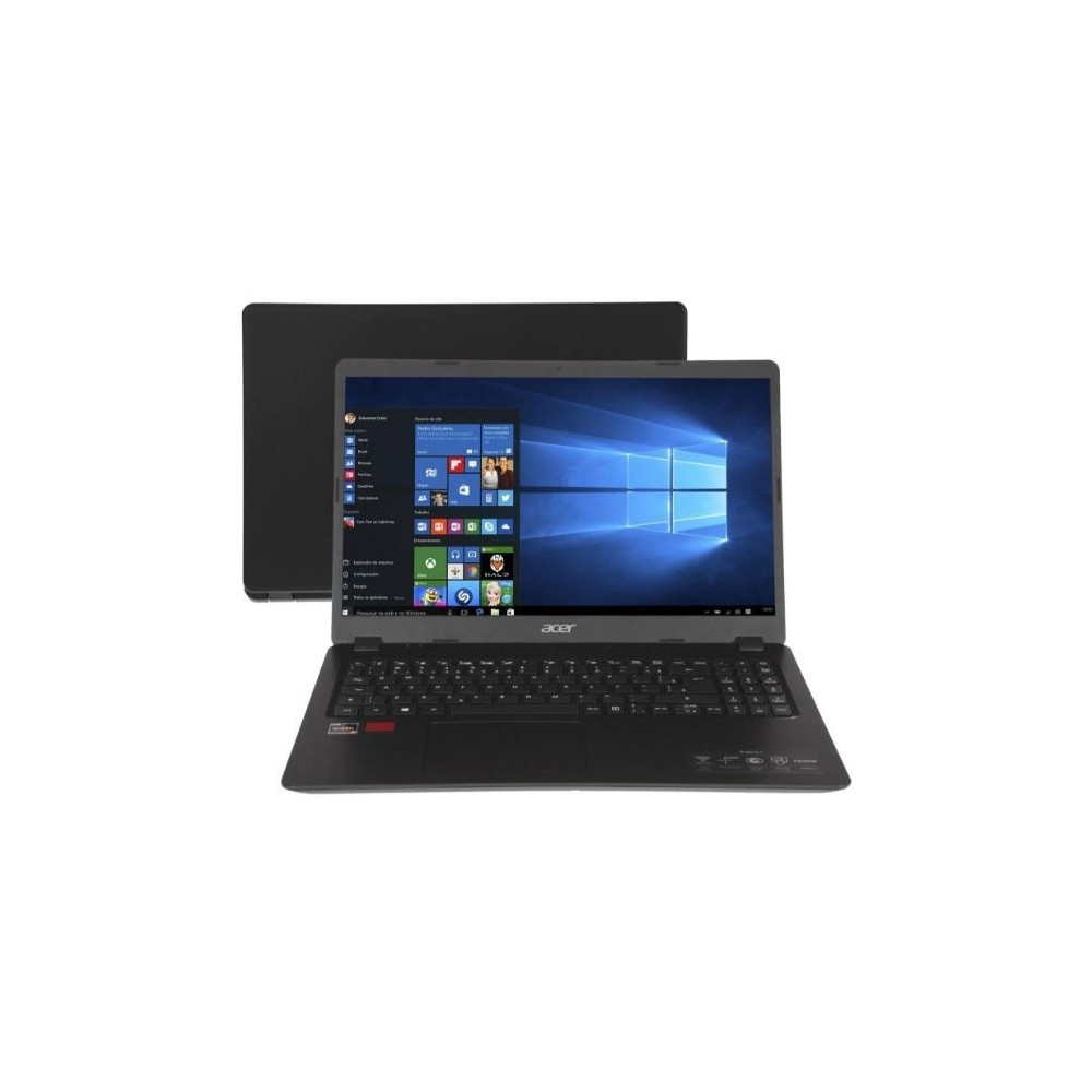 Notebook Acer Aspire 3 A315-42G-R2LK - Preto - Ryzen 7-3700U - RX 540X - RAM 12GB - SSD 512GB - Tela 15.6" - Windows 10