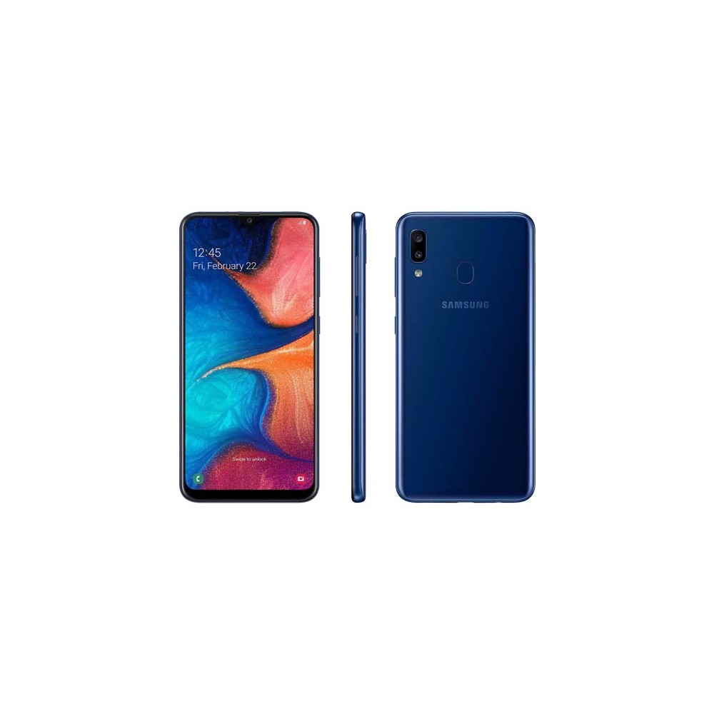 Smartphone Samsung Galaxy A20 - Azul - 32GB - RAM 3GB - Octa Core -