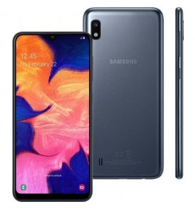 Smartphone Samsung Galaxy A10 - Preto - 32GB - RAM 2GB - Octa Core - 4G - 13MP - Tela 6.2" - Android 10