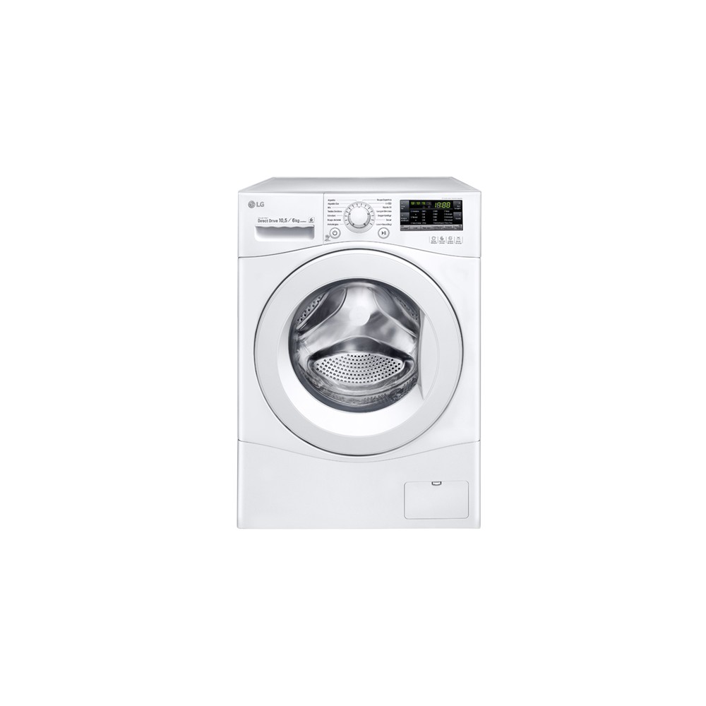 Máquina Lava e Seca LG Prime Direct WD10WP6 - Branco - 10.5Kg/6Kg - 1...