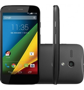 Smartphone Motorola Moto G Preto 4G - Preto - XT1078 - 16GB - Dual Chip - Tela 5" - Android 5.0