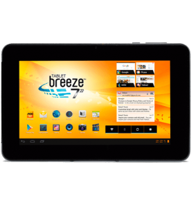Tablet AOC Breeze 7Y2241 - Dual Core 1.2GHz - RAM 1GB - 4GB - Câmera 0.3MP" - Tela 7" - Android 4.1