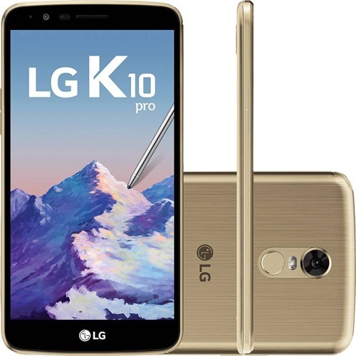Smartphone LG K10 Pro - Dourado - 32GB - RAM 2GB - Octa Core - 4G -