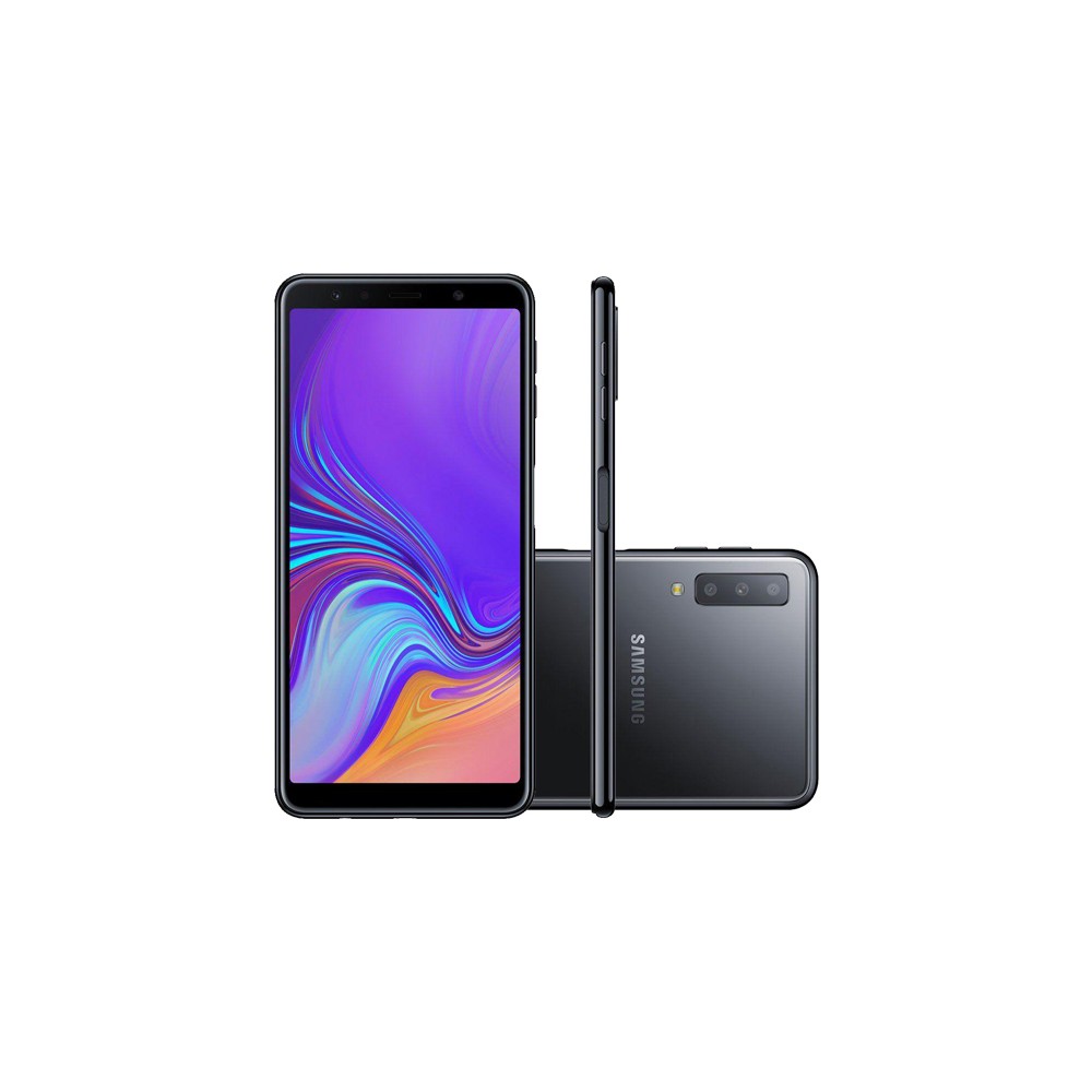 Smartphone Samsung Galaxy A7 - Preto - 128GB - RAM 4GB - Octa Core