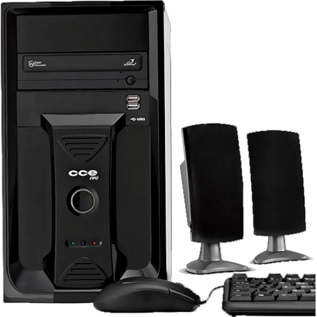 Computador Desktop CCE A220L - RAM 2GB - HD 200GB - Intel Atom D410 - Gravador de DVD - Linux
