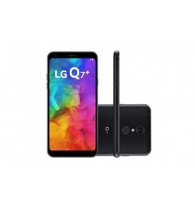 Smartphone LG Q7 - Preto - 32GB - RAM 3GB - Octa Core - 4G - 13MP - Tela 5.5" - Android 8.0