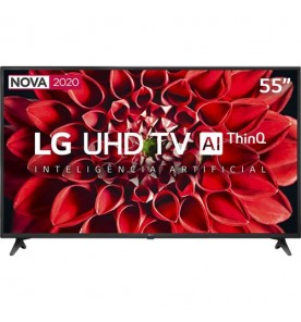 Smart TV LG LED 55" 55UN7100PSA - Ultra HD 4K - HDR - HDMI - USB - Wi-Fi - Inteligência Artificial - Conversor Digital