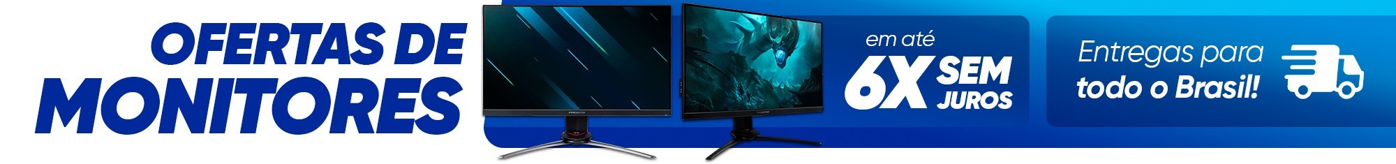 Monitor em Promoção: Gamer, LED