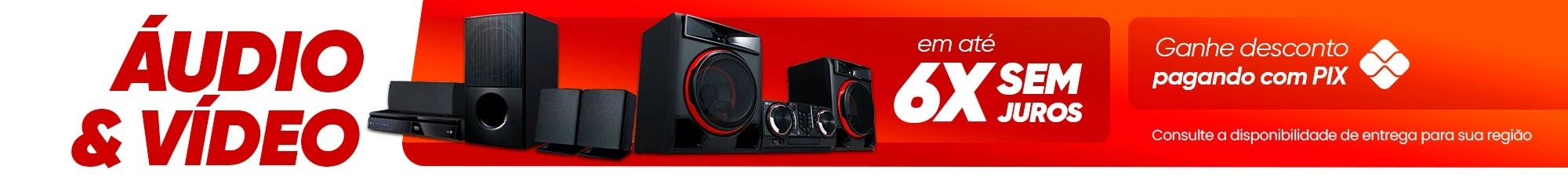 Caixas de som em promoção