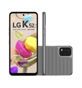 Smartphone LG K52 - Cinza - 64GB - RAM 3GB - Octa Core - 4G - Câmera Quádrupla - Tela 6.6" - Android 10