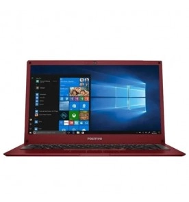 Notebook Positivo Motion Plus Vermelho Q464B - Intel Atom X5-Z8330 - SSD 64GB - RAM 4GB - Tela 14” - Windows 10