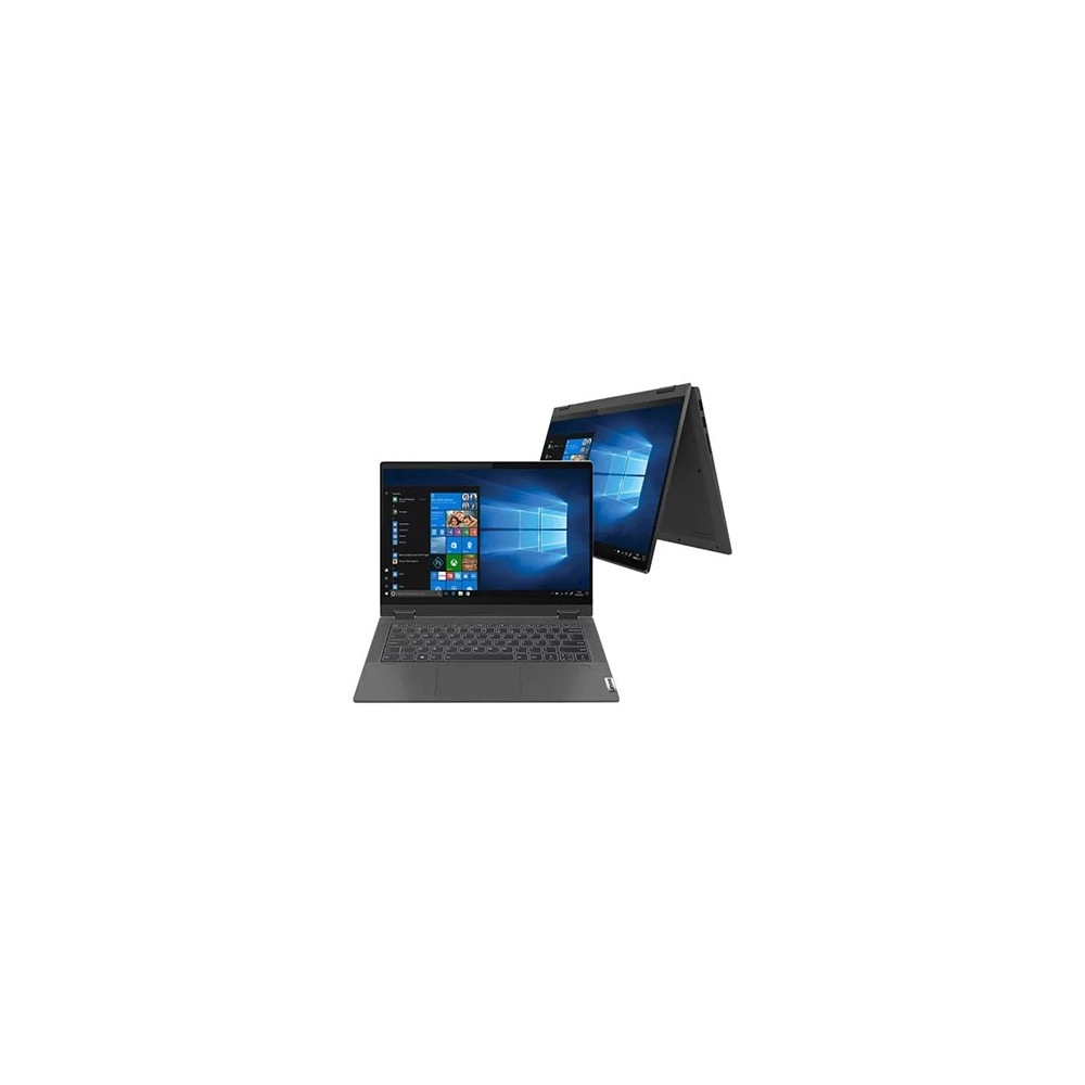 Notebook Lenovo Flex 5i 82LT0004BR - Grafite - Intel Core i7-1165G7 - RAM 8GB - SSD 256GB - Tela Touchscreen 14" - Windows 10