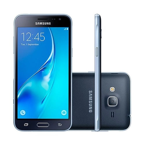 Smartphone Samsung Galaxy J3 - Dourado - 8GB - RAM 1GB - Quad Core - 4G - 8MP - Tela 5" - Android 5.1