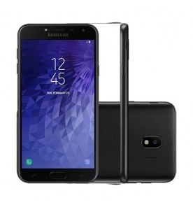 Smartphone Samsung Galaxy J4 Plus - Preto - 32GB -  RAM 2GB - Quad Core - 4G - 13MP - Tela 6" - Android 9