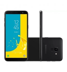 Smartphone Samsung Galaxy J6+ - Preto - 32GB - RAM 3GB - Quad Core - 4G - Câmera Dupla - Tela 6" - Android 8