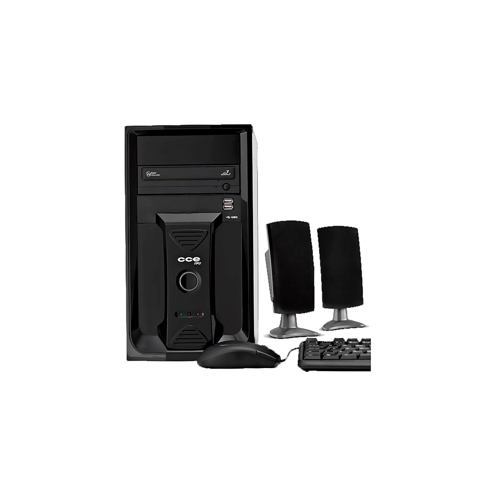 Computador Desktop CCE CD250L - Intel Celeron Dual Core E3400 - RAM 2GB - HD 500GB - Gravador de DVD - Linux