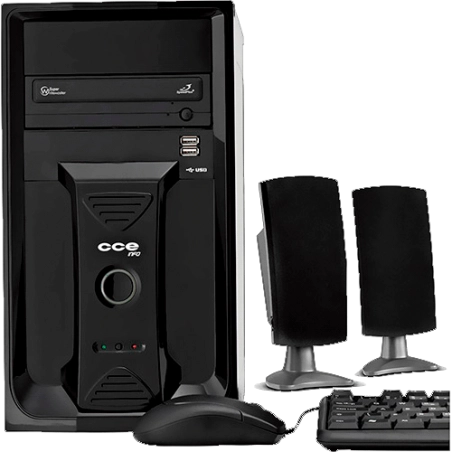 Computador Desktop CCE CD250L - Intel Celeron Dual Core E3400 - RAM 2GB - HD 500GB - Gravador de DVD - Linux