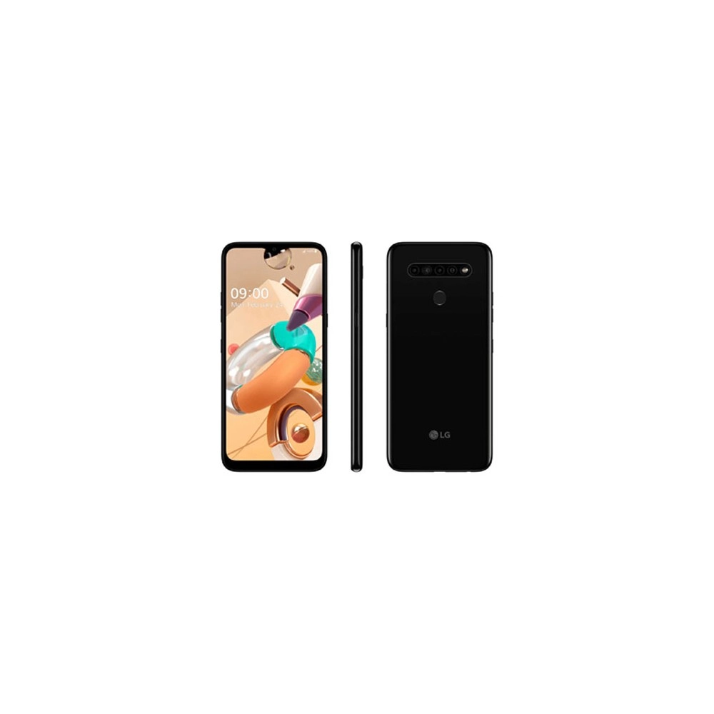 Smartphone LG K41S - Preto - 32GB - RAM 3GB - Tela 6.5” - 4 Câmeras - Inteligência artificial