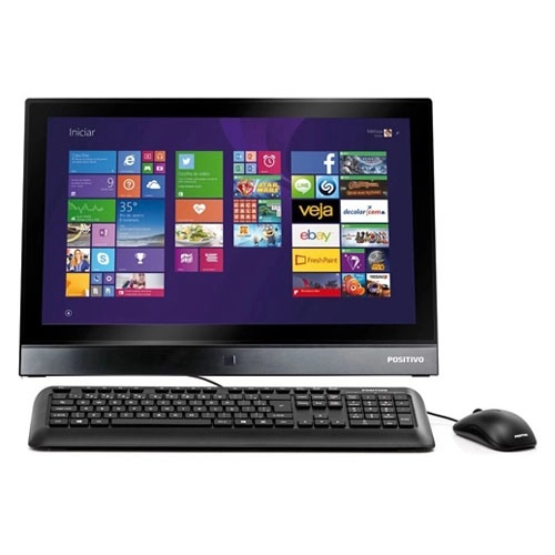 Computador All in One Positivo Union UP7410 - Intel Core i3-3310M - RAM 8GB - HD 500GB - Tela 21.5" - Windows 8.1