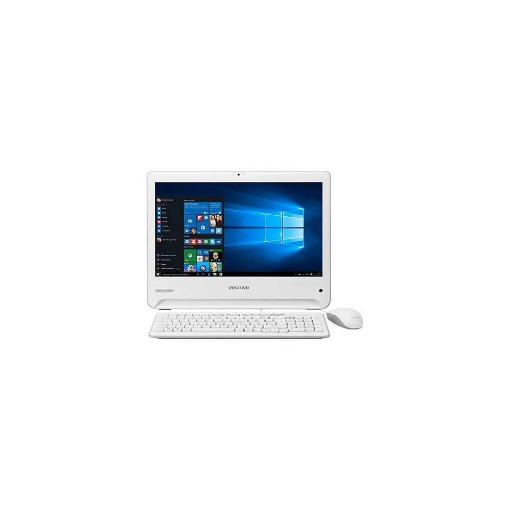 All In One Positivo UL7550 - Branco - Intel Core i3-4005U - RAM 4GB - HD 500GB - Tela 18.5" - Windows 10
