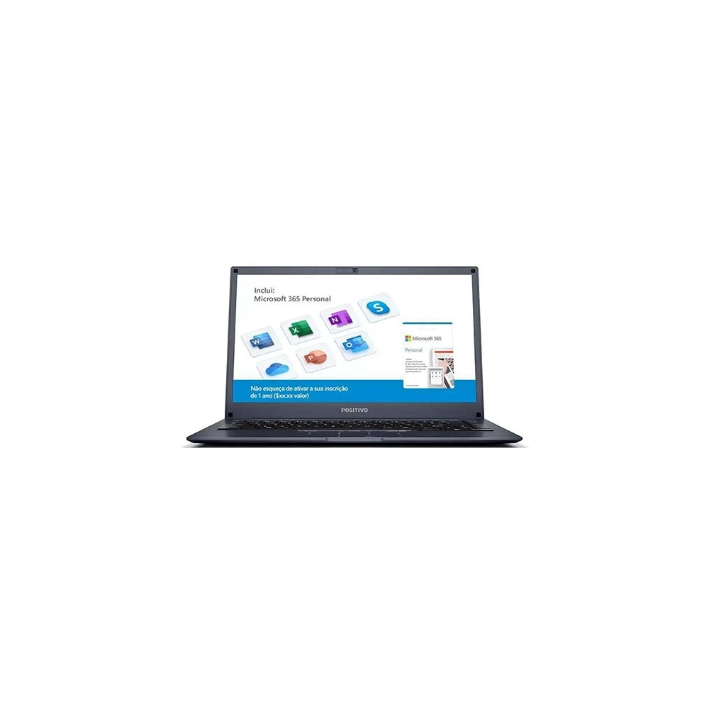 Notebook Positivo Motion Q4128B - Intel Atom X5-Z8330 - SSD 32GB - RAM 2GB - Tela 14” - Windows 10