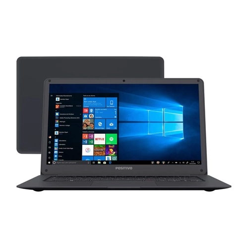 Notebook Positivo Motion Q232A - Intel Atom X5-Z8350 - RAM 2GB - SSD 32GB - Tela 14” - Windows 10