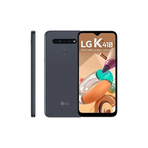 Smartphone LG K41S - Titânio - 32GB - RAM 3GB - Octa Core - 4G - 4 Câmeras - Tela 6.5" - Android 9