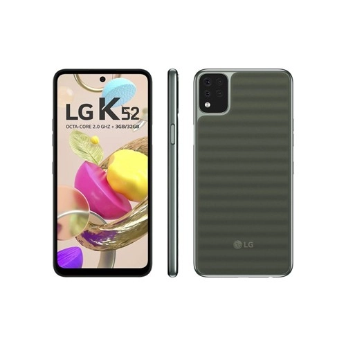 Smartphone LG K52 - Verde - 64GB - RAM 3GB - Octa Core - 4G - Câmera Quádrupla - Tela 6.6" - Android 10