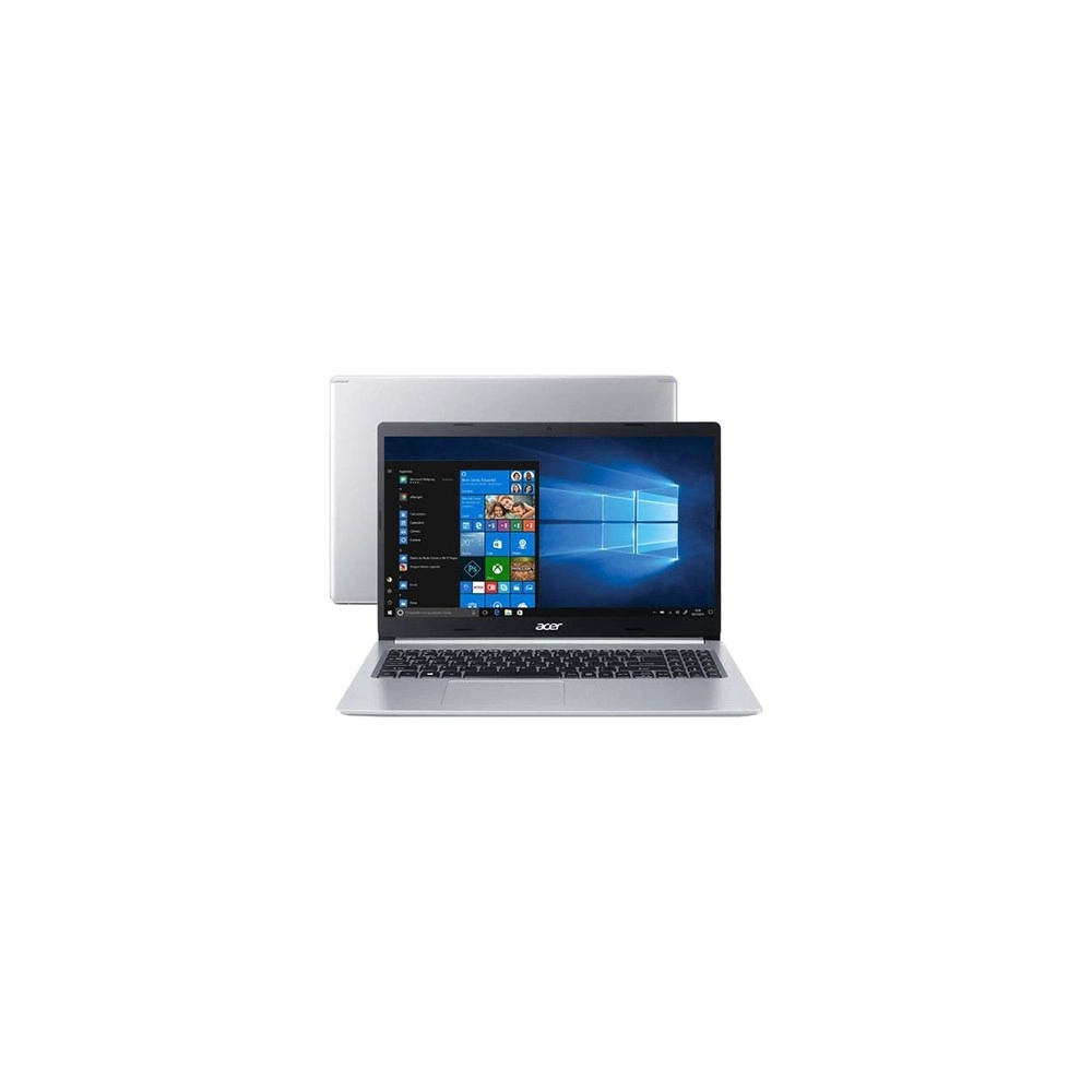 Notebook Acer Aspire 5 A515-54-57CS - Prata - Intel Core i5-10210U - RAM 8GB - SSD 256GB - Tela 15.6" - Windows 11 Home
